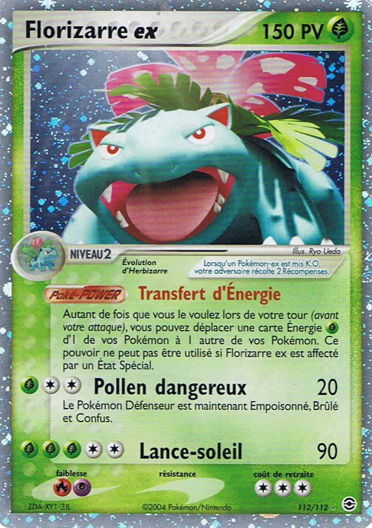 Florizarre ex - EX Rouge Feu & Vert Feuille - 112 - Holographique ex rare