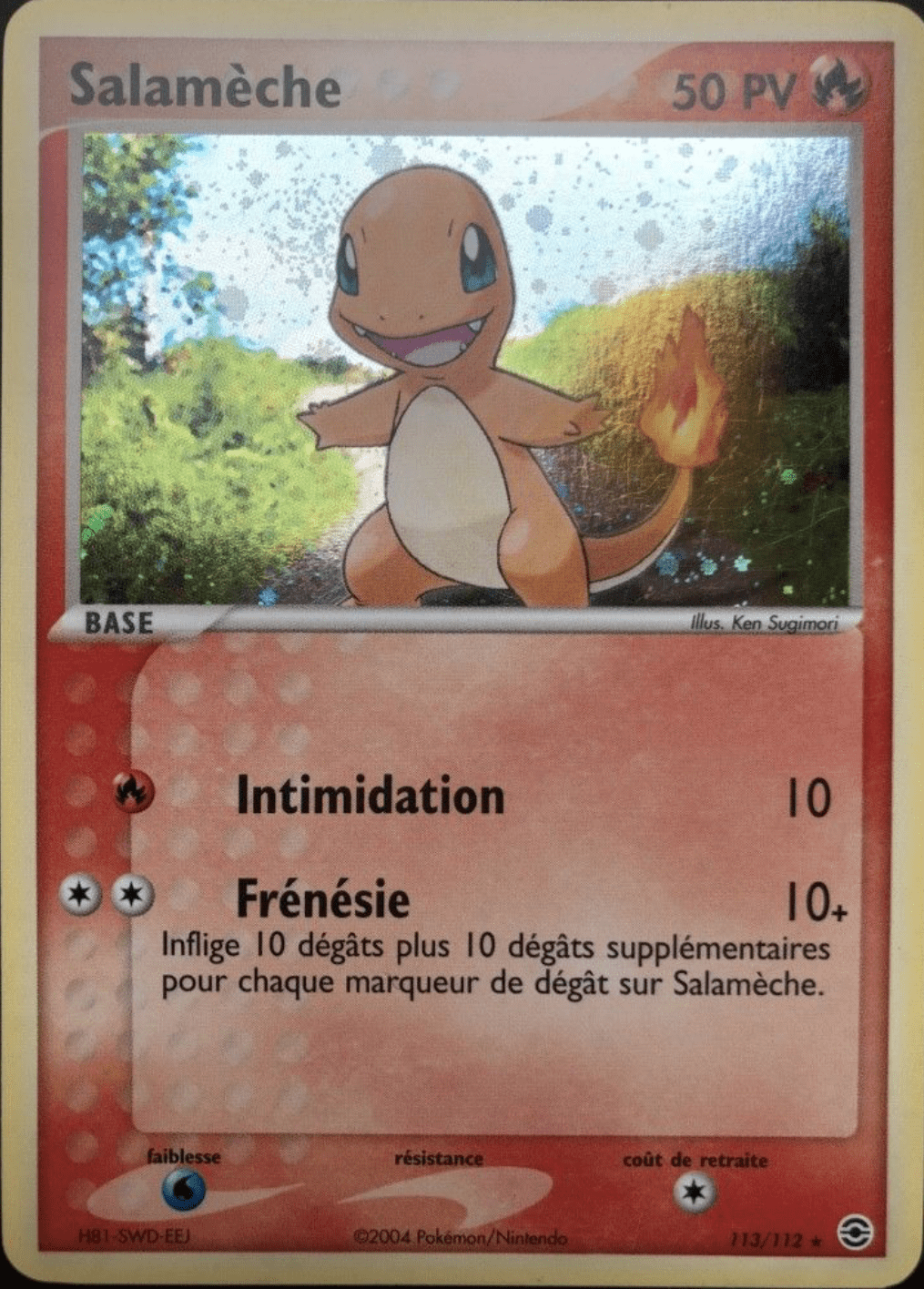 Salamèche - EX Rouge Feu & Vert Feuille - 113 - Rare