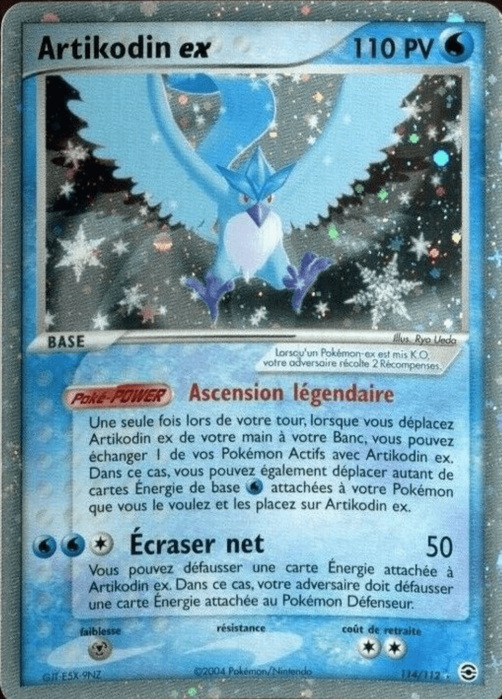 Artikodin ex - EX Rouge Feu & Vert Feuille - 114 - Holographique ex rare