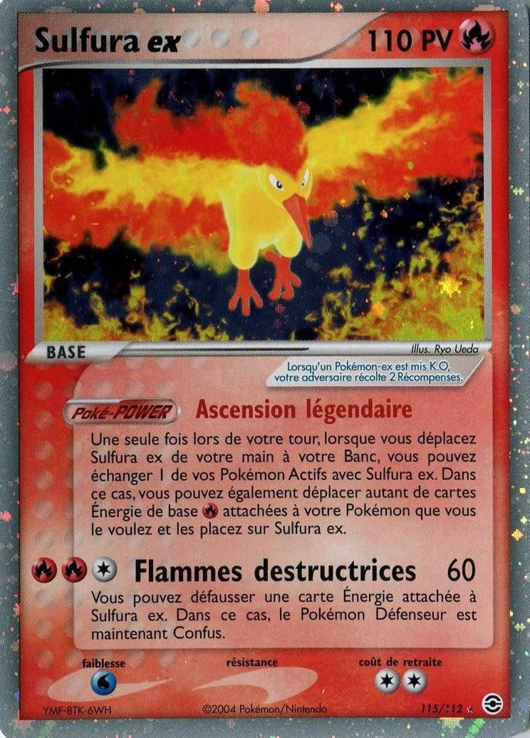Sulfura ex - EX Rouge Feu & Vert Feuille - 115 - Holographique ex rare