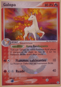 Galopa - EX Rouge Feu & Vert Feuille - 13 - Holographique rare