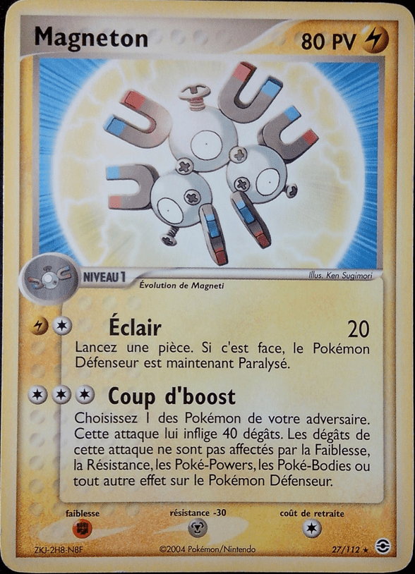 Magneton - EX Rouge Feu & Vert Feuille - 27 - Rare