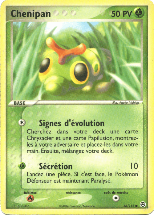 Chenipan - EX Rouge Feu & Vert Feuille - 56 - Commune