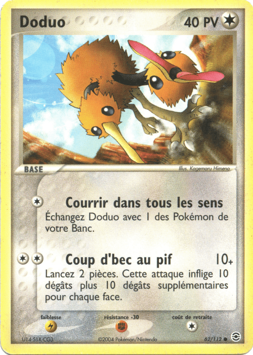 Doduo - EX Rouge Feu & Vert Feuille - 62 - Commune