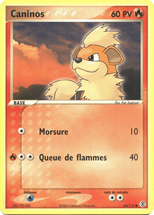 Caninos - EX Rouge Feu & Vert Feuille - 64 - Commune