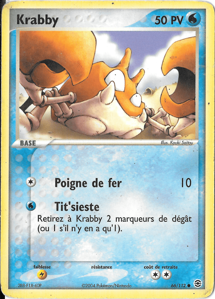 Krabby - EX Rouge Feu & Vert Feuille - 66 - Commune