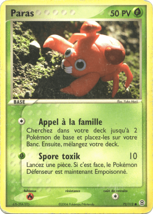 Paras - EX Rouge Feu & Vert Feuille - 72 - Commune