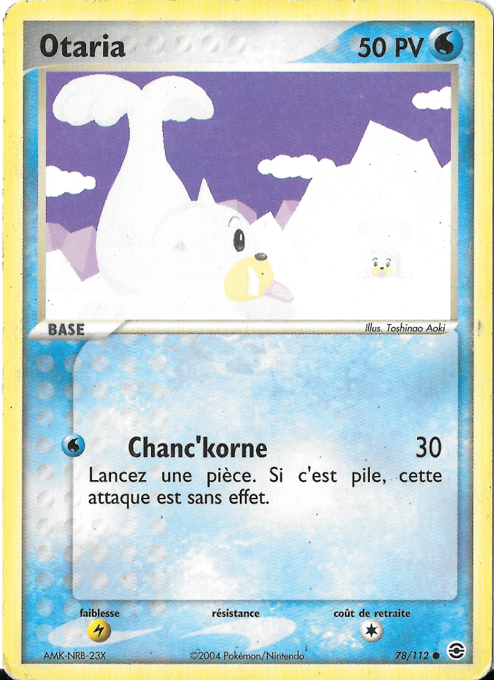 Otaria - EX Rouge Feu & Vert Feuille - 78 - Commune