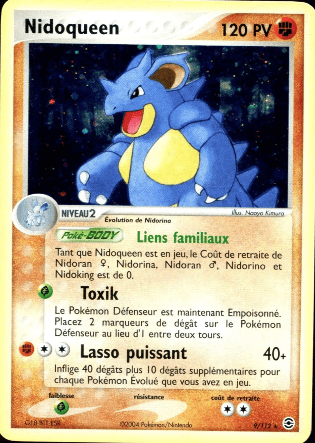 Nidoqueen - EX Rouge Feu & Vert Feuille - 9 - Holographique rare