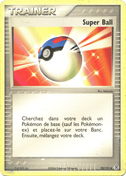 Super Ball - EX Rouge Feu & Vert Feuille - 92 - Peu commune