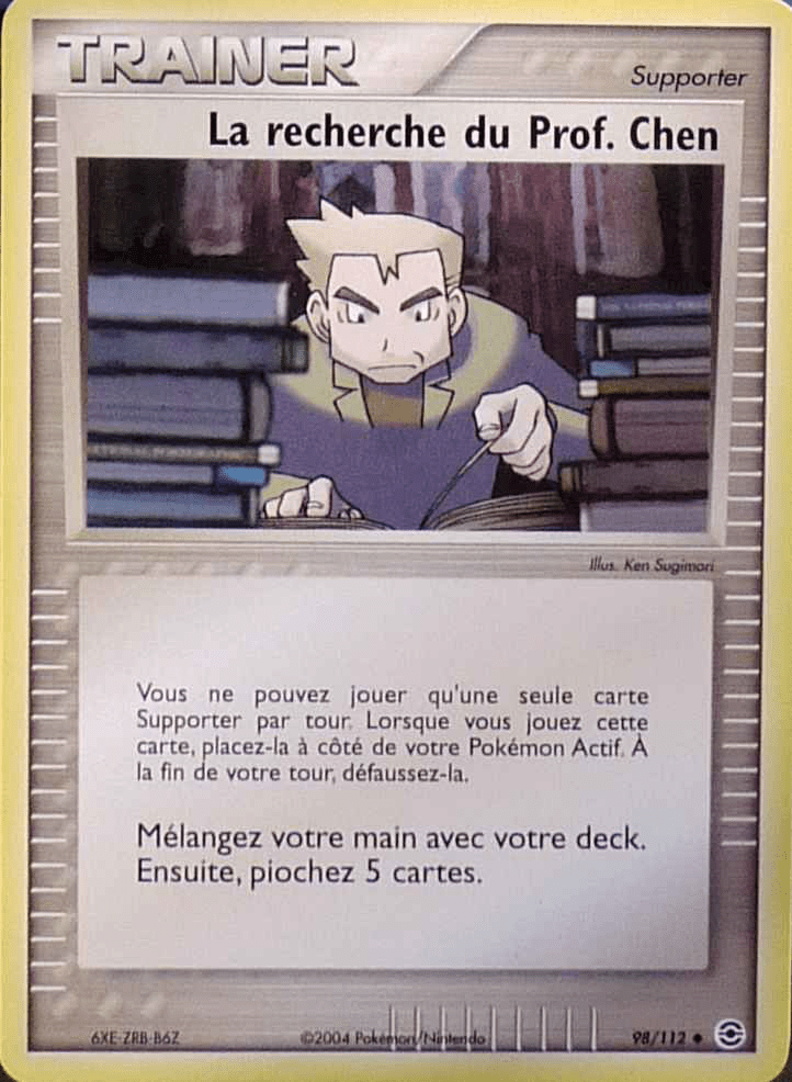 La recherche du Prof. Chen - EX Rouge Feu & Vert Feuille - 98 - Peu commune