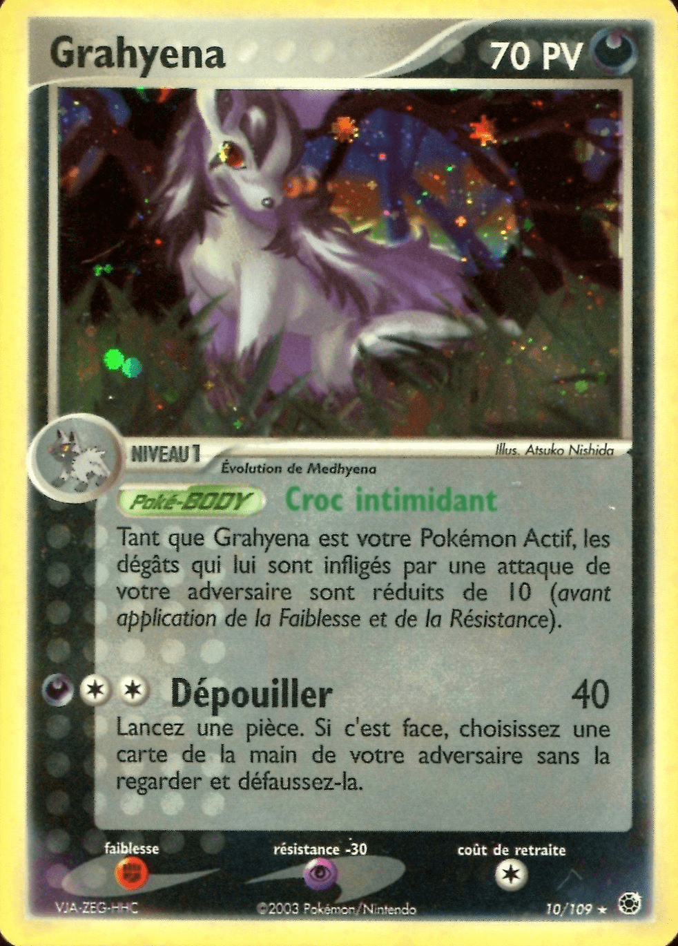 Grahyena - EX Rubis & Saphir - 10 - Holographique rare