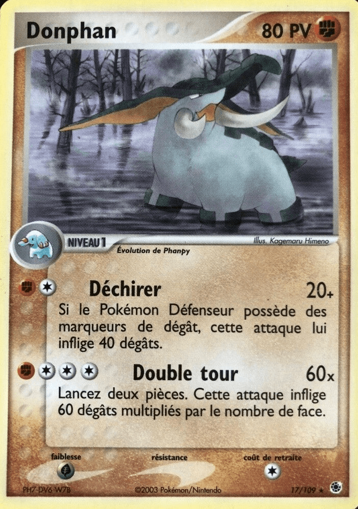 Donphan - EX Rubis & Saphir - 17 - Rare