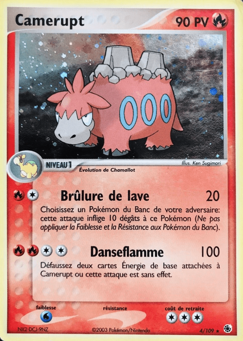 Camerupt - EX Rubis & Saphir - 4 - Holographique rare