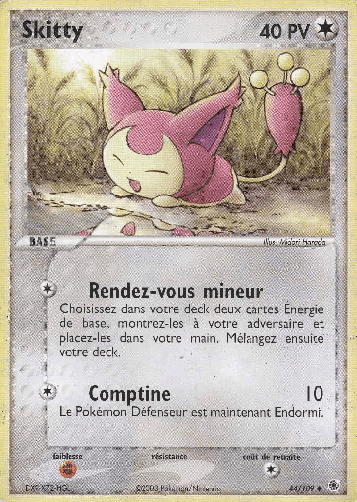 Skitty - EX Rubis & Saphir - 44 - Peu commune