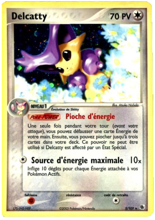Delcatty - EX Rubis & Saphir - 5 - Holographique rare