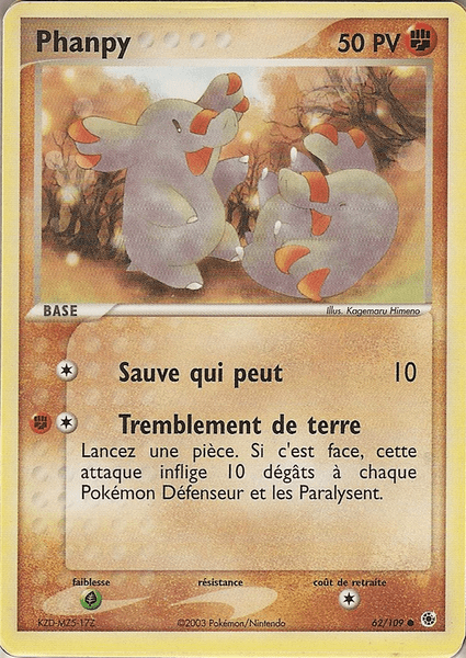 Phanpy - EX Rubis & Saphir - 62 - Commune