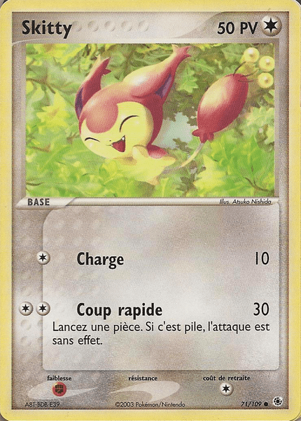 Skitty - EX Rubis & Saphir - 71 - Commune
