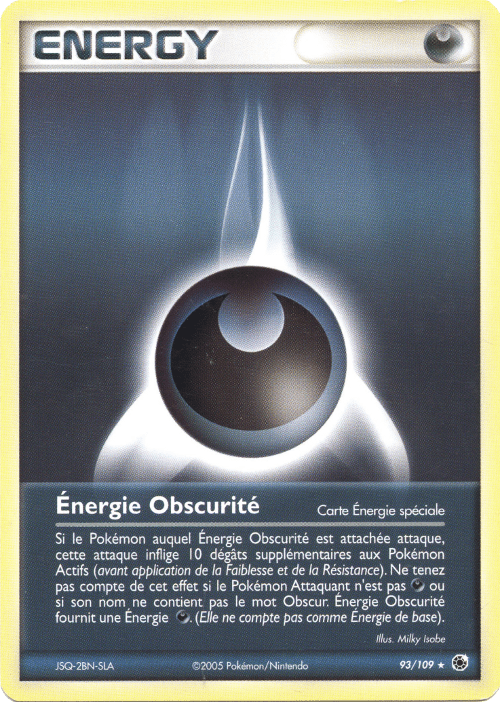 Énergie Obscurité - EX Rubis & Saphir - 93 - Rare