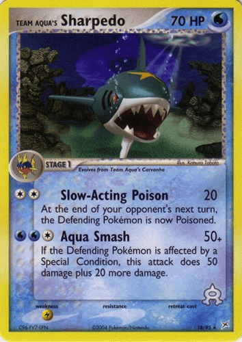 Sharpedo de Team Aqua - EX Team Magma VS Team Aqua - 18 - Rare