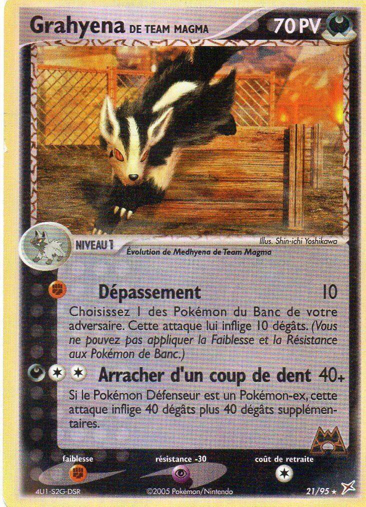 Grahyena de Team Magma - EX Team Magma VS Team Aqua - 21 - Rare