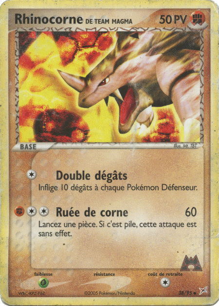 Rhinocorne de Team Magma - EX Team Magma VS Team Aqua - 38 - Peu commune