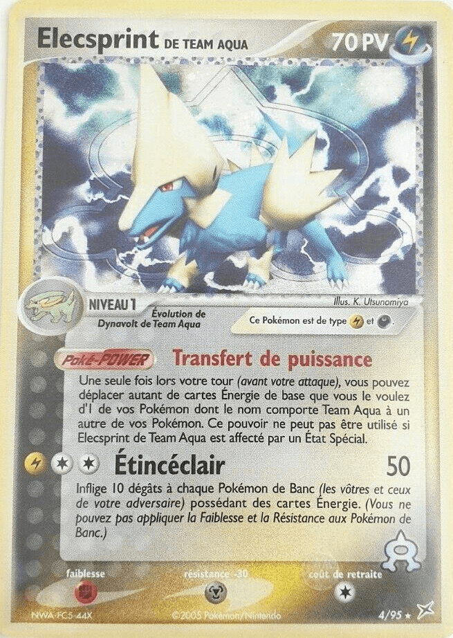 Elecsprint de Team Aqua - EX Team Magma VS Team Aqua - 4 - Holographique rare