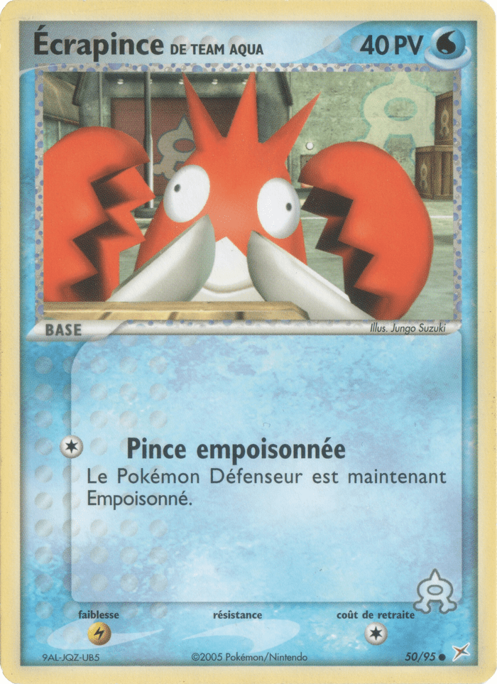 Écrapince de Team Aqua - EX Team Magma VS Team Aqua - 50 - Commune