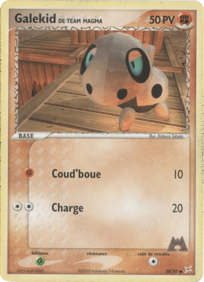Galekid de Team Magma - EX Team Magma VS Team Aqua - 58 - Commune