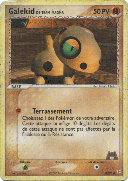 Galekid de Team Magma - EX Team Magma VS Team Aqua - 59 - Commune