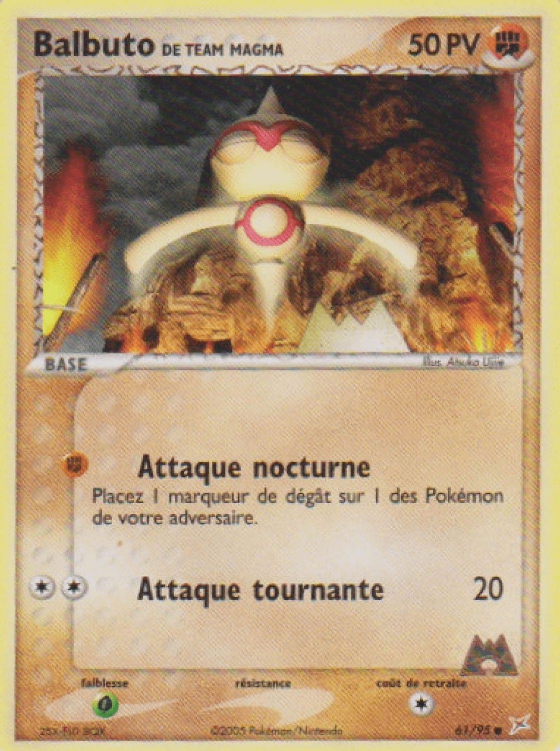 Balbuto de Team Magma - EX Team Magma VS Team Aqua - 61 - Commune