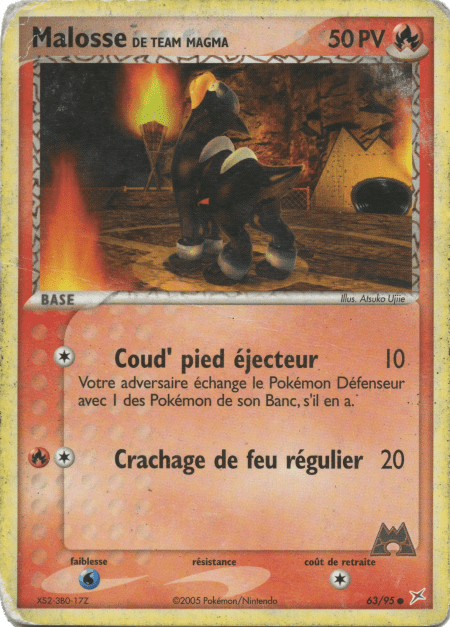 Malosse de Team Magma - EX Team Magma VS Team Aqua - 63 - Commune