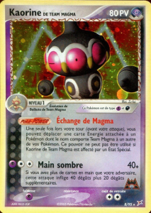 Kaorine de Team Magma - EX Team Magma VS Team Aqua - 8 - Holographique rare