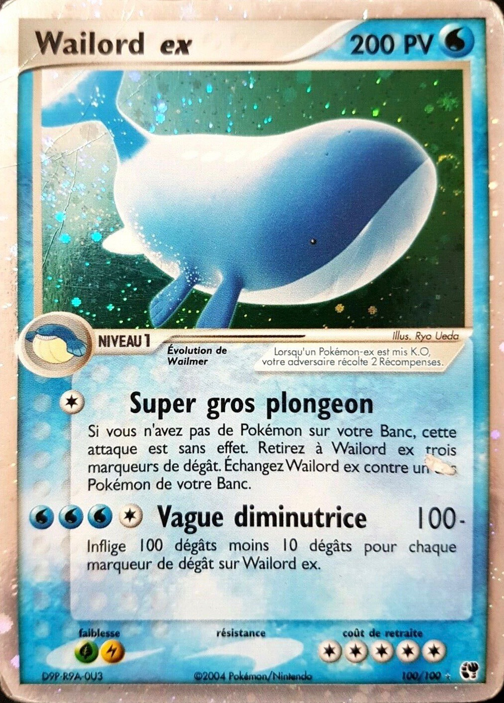 Wailord ex - EX Tempête de sable - 100 - Holographique ex rare