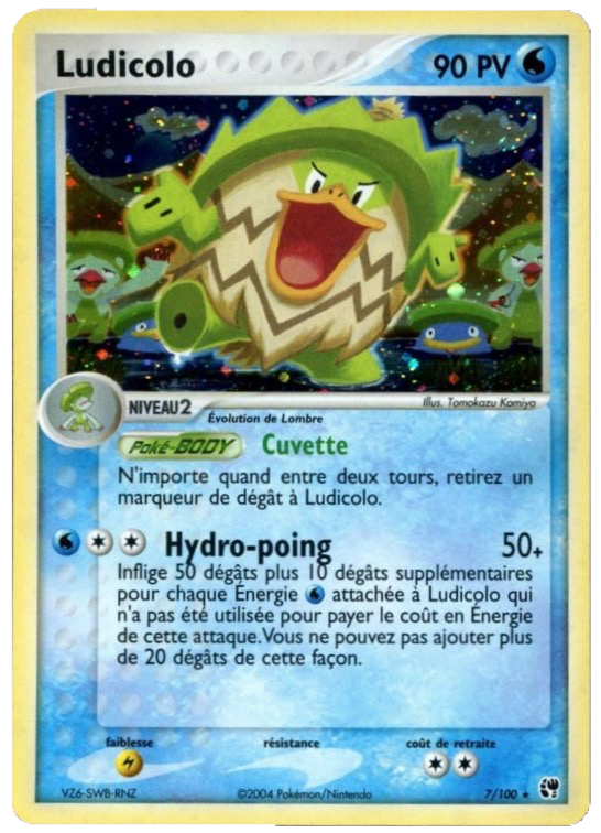 Ludicolo - EX Tempête de sable - 7 - Holographique rare