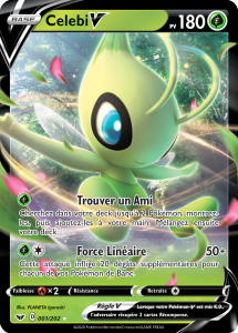 Celebi V - Épée et Bouclier - 001 - Holographique rare V
