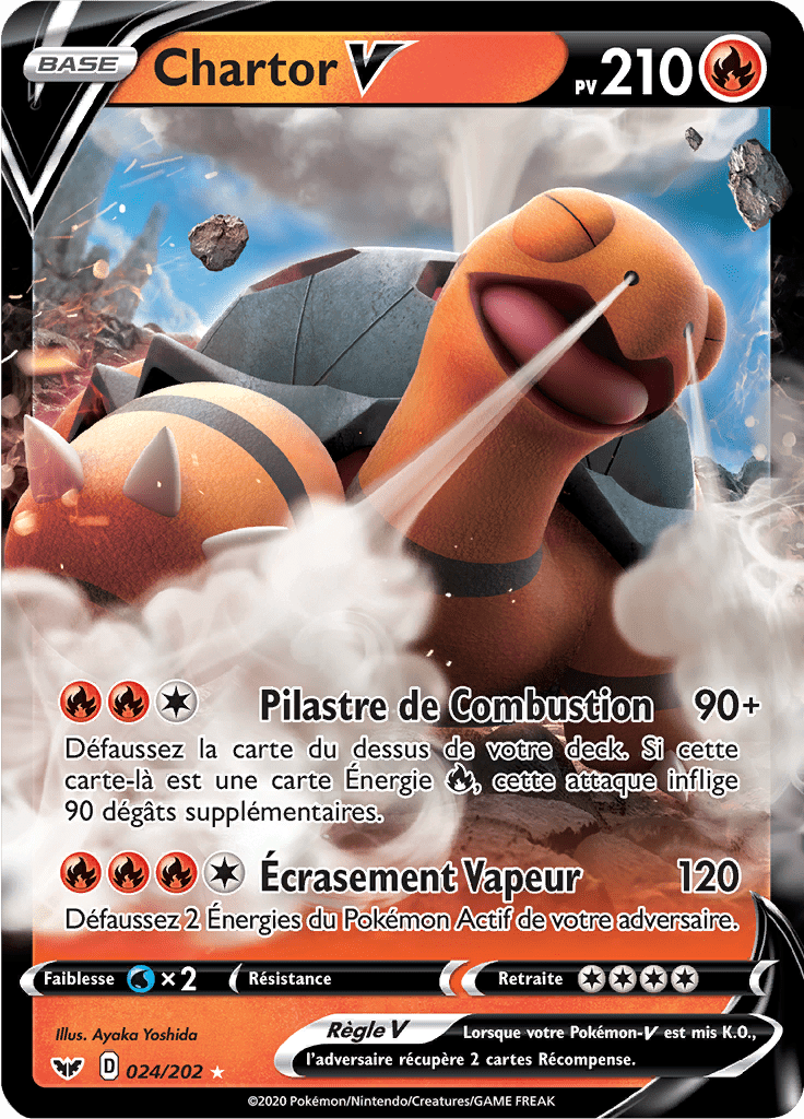 Chartor V - Épée et Bouclier - 024 - Holographique rare V