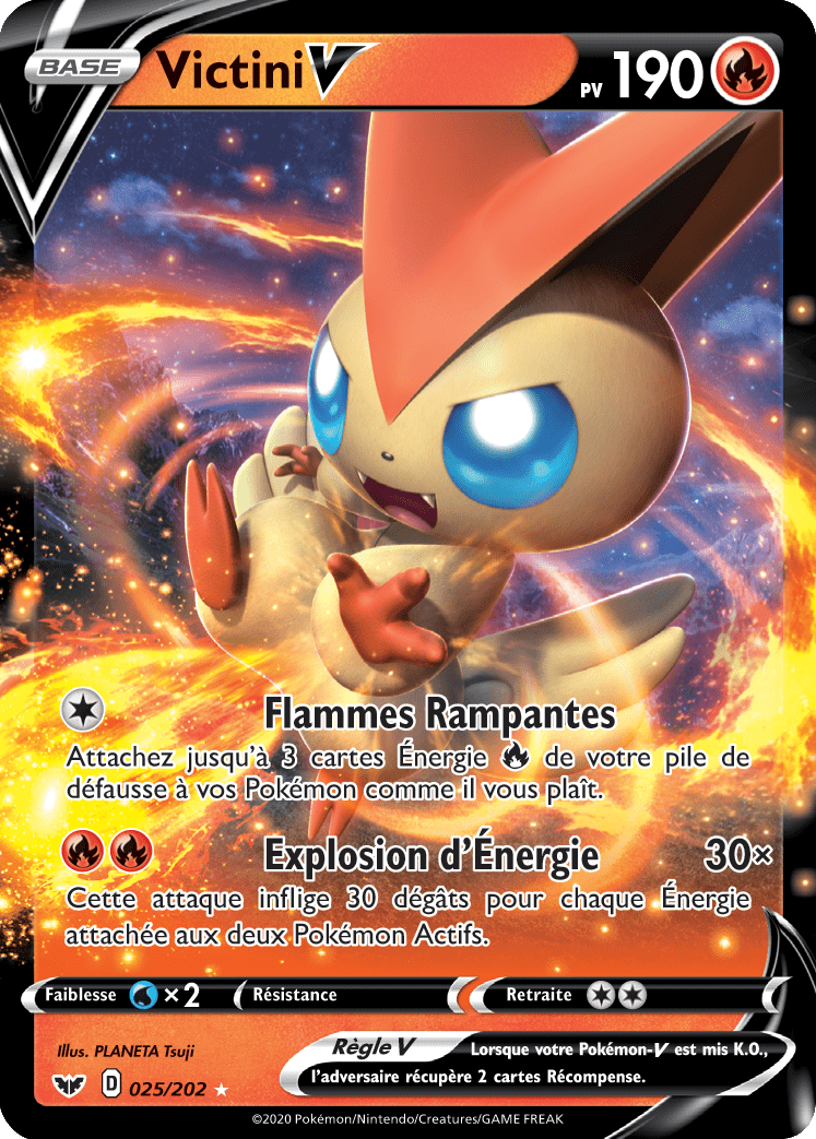 Victini V - Épée et Bouclier - 025 - Holographique rare V