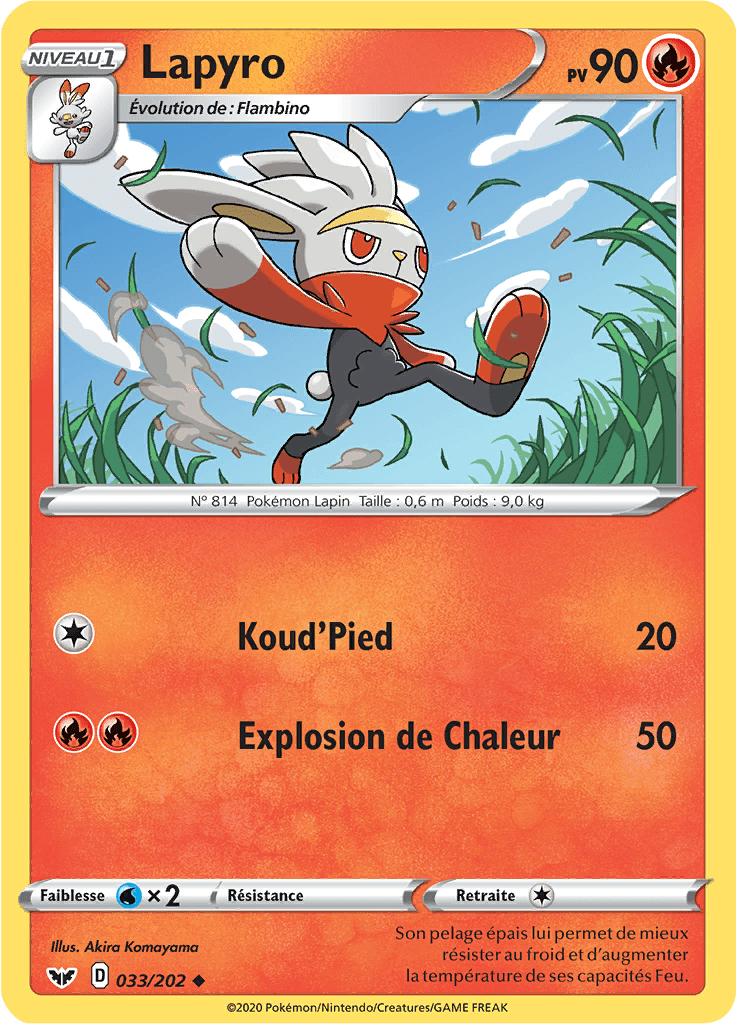Lapyro - Épée et Bouclier - 033 - Peu commune
