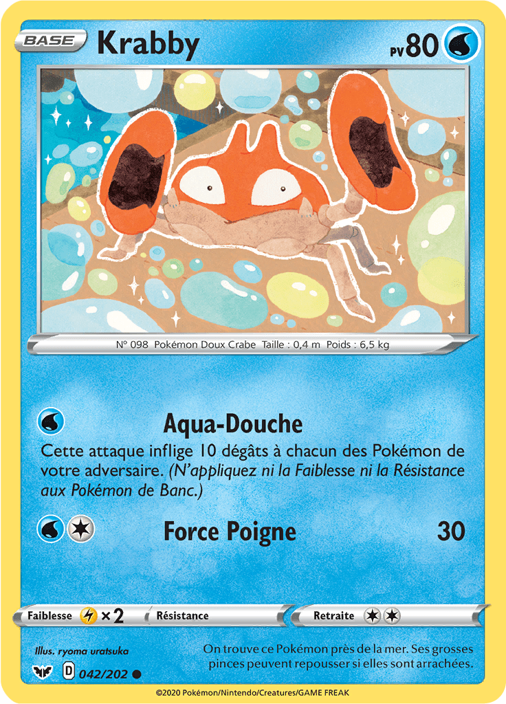 Krabby - Épée et Bouclier - 042 - Commune