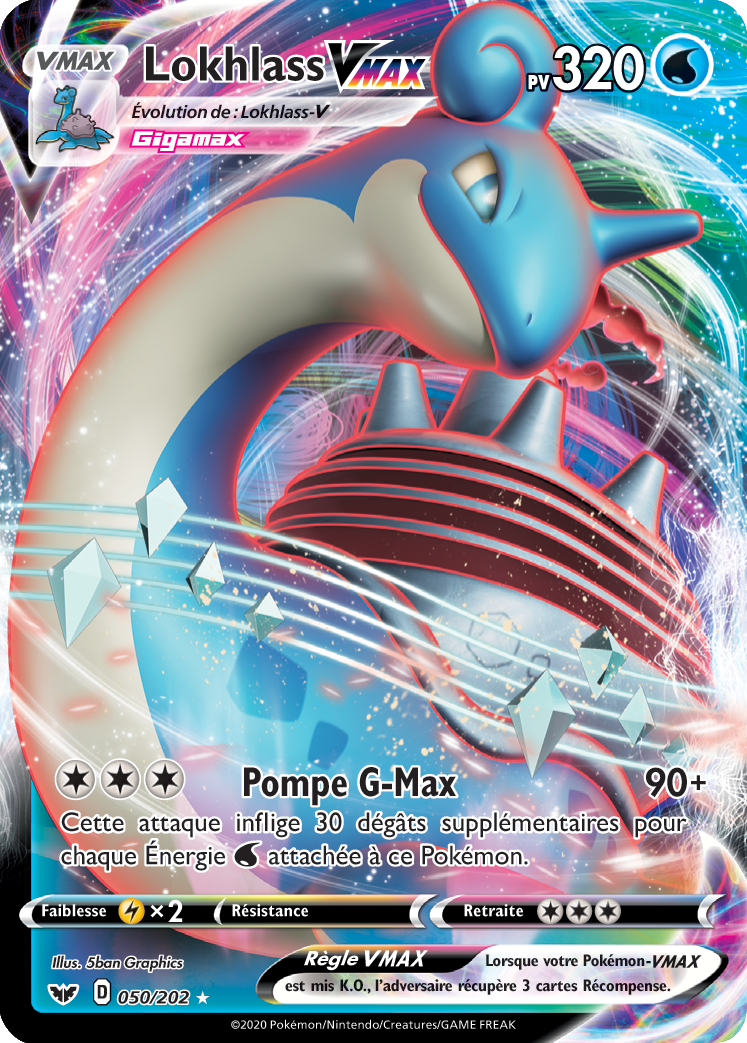 Lokhlass V - Épée et Bouclier - 050 - Holographique rare VMAX