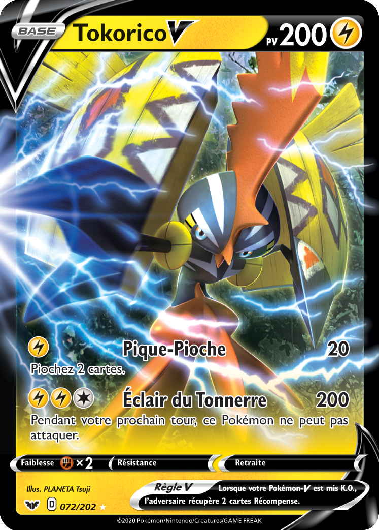 Tokorico V - Épée et Bouclier - 072 - Holographique rare V