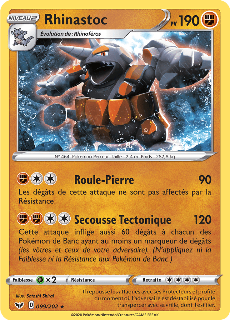 Rhinastoc - Épée et Bouclier - 099 - Holographique rare
