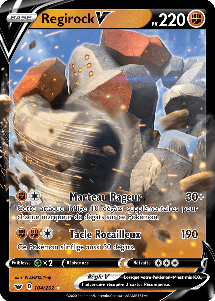 Regirock V - Épée et Bouclier - 104 - Holographique rare V