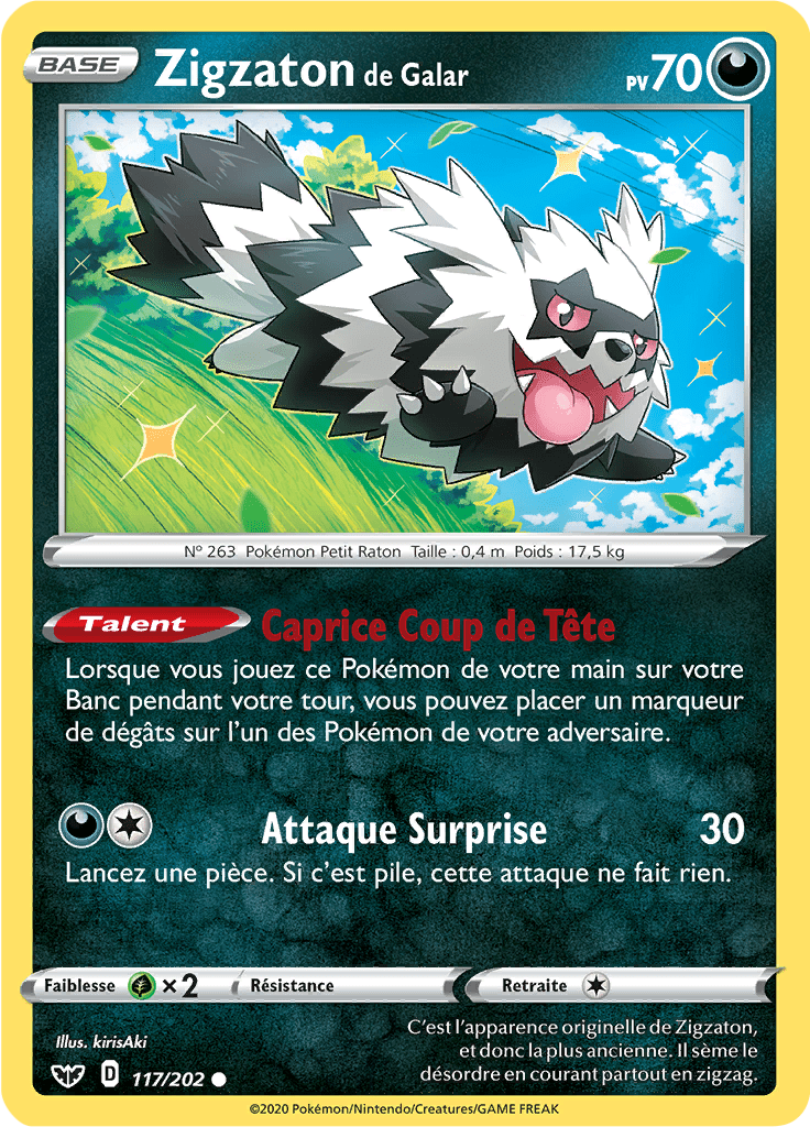 Zigzaton de Galar - Épée et Bouclier - 117 - Commune