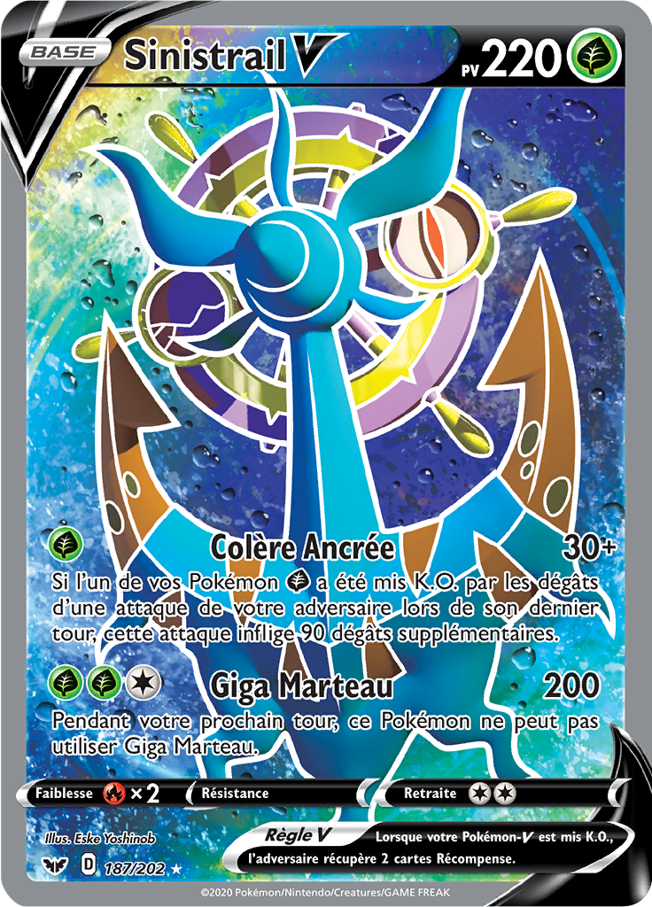 Sinistrail V - Épée et Bouclier - 187 - V Full Art