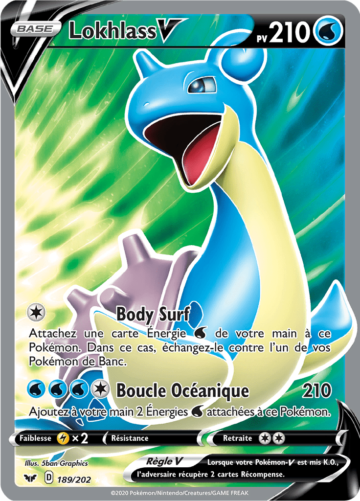 Lokhlass V - Épée et Bouclier - 189 - V Full Art