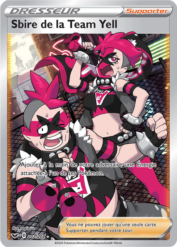 Sbire de la Team Yell - Épée et Bouclier - 202 - Trainer Full Art