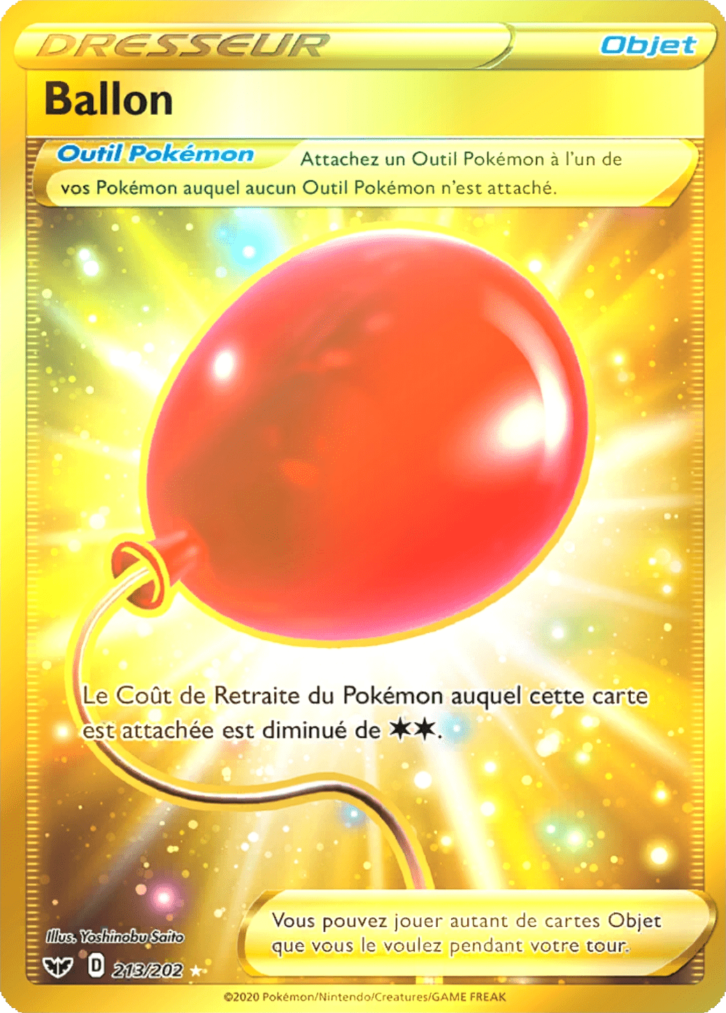 Ballon - Épée et Bouclier - 213 - Trainer gold