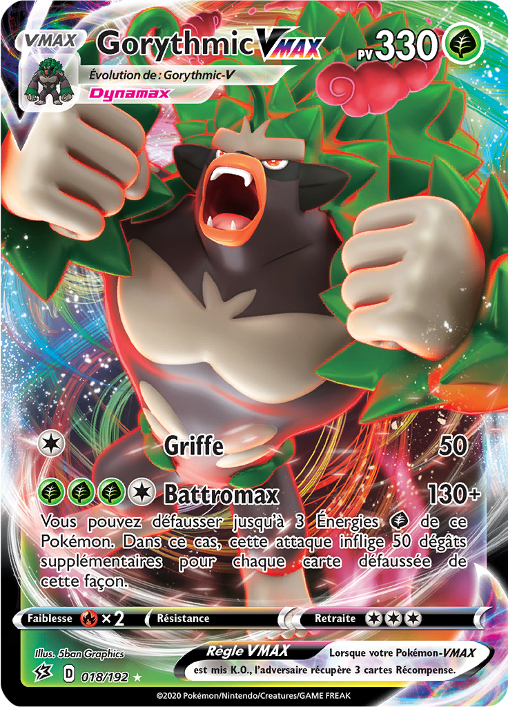Gorythmic V - EB Clash des Rebelles - 018 - Holographique rare VMAX